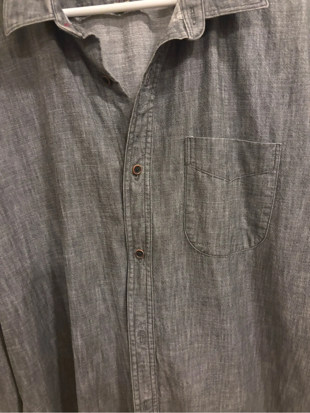 Men’s Banana Republic Heritage charcoal Grey work shirt XL